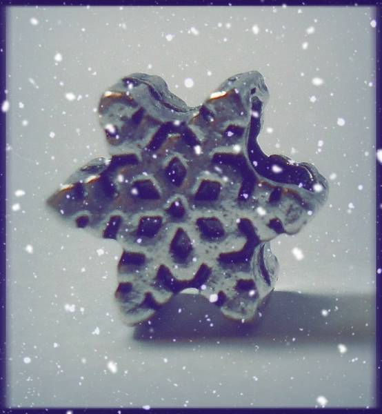 European Bead "Schneeflocke"