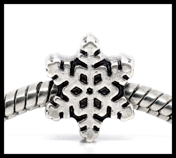 European Bead "Schneeflocke"