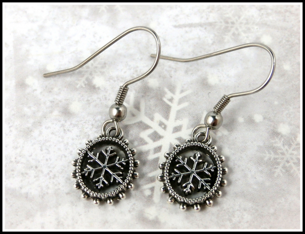 Ohrhänger "Ornament Schneeflocke"