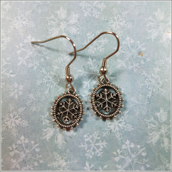 Ohrhänger "Ornament Schneeflocke"