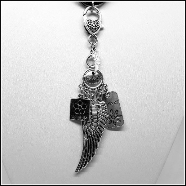 Charmanhänger "Schutzengel der Freundschaft - Friends forever"