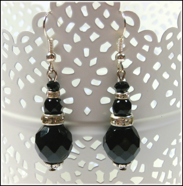 Ohrhänger "Rabenschwarz"