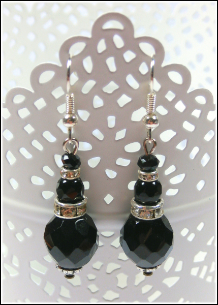 Ohrhänger "Rabenschwarz"