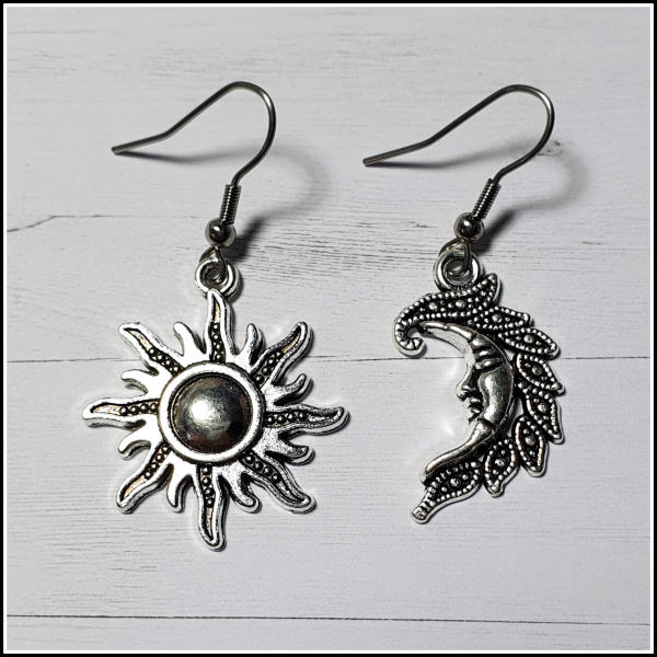 Ohrschmuck "Sonne & Mond"