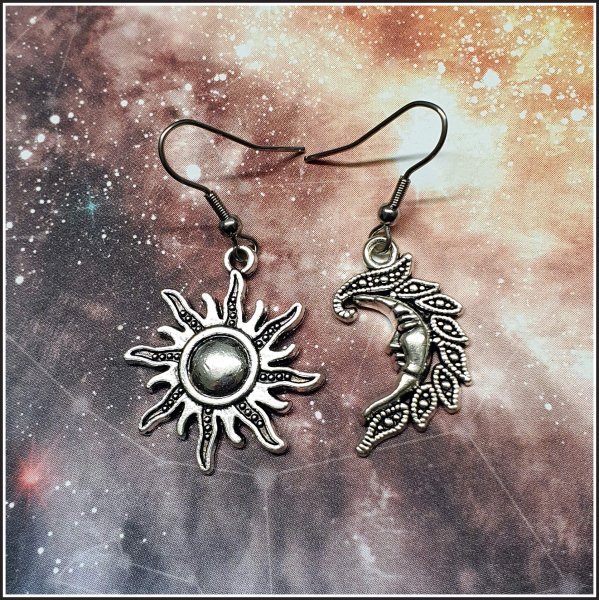Ohrschmuck "Sonne & Mond"