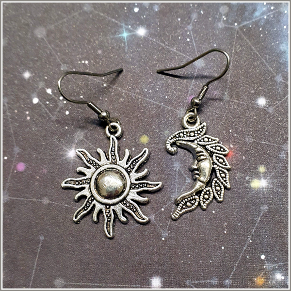 Ohrschmuck "Sonne & Mond"