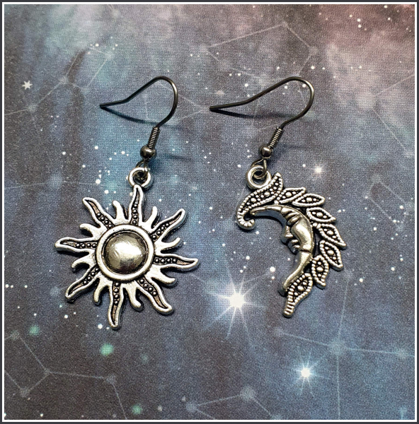 Ohrschmuck "Sonne & Mond"