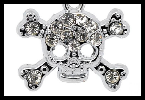 Ohrhänger "Totenkopf goes glamour"