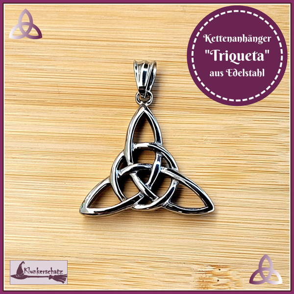 Kettenanhänger "Triqueta" aus Edelstahl