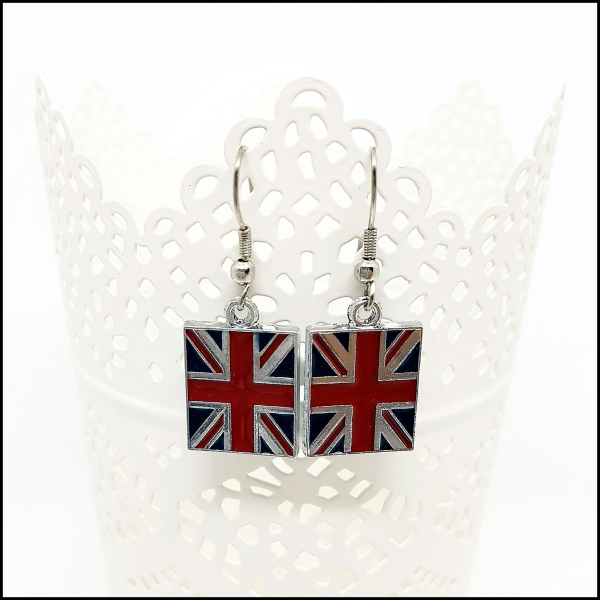 Ohrschmuck "Union Jack" - die britische Flagge für die Ohren