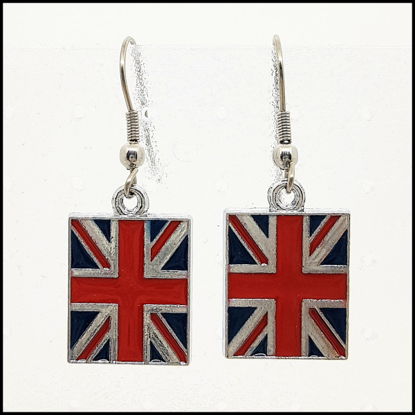 Ohrschmuck "Union Jack" - die britische Flagge für die Ohren