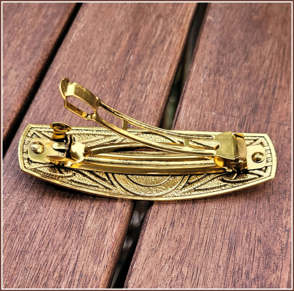 Haarspange "Vegvisir" in der Farbe Antikgold