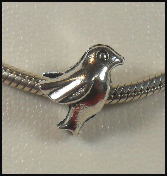 European Bead "Vogel Paloma"