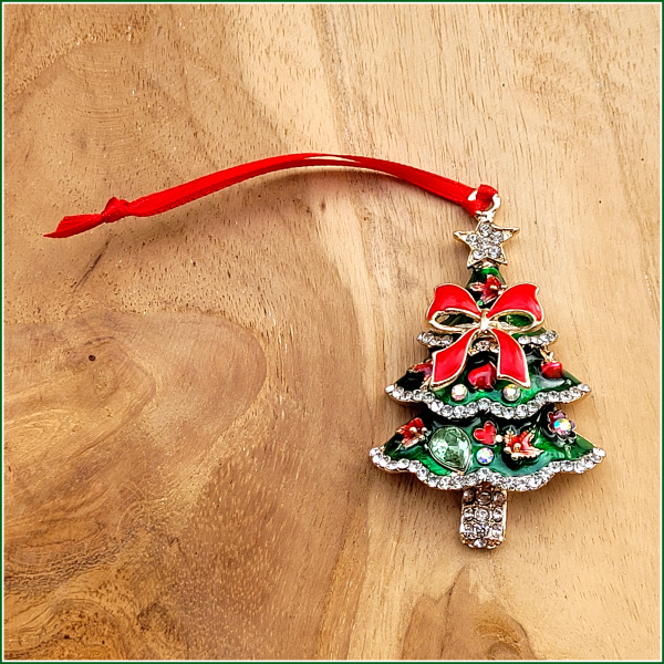 Geschenk-, Deko- oder Weihnachtsbaumanhänger "Festlich geschmückter Weihnachtsbaum"