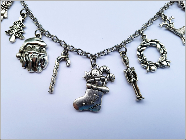 "Wenn Weihnachten ist..." - weihnachtliche Bettelkette - 44 cm