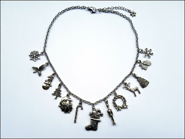 "Wenn Weihnachten ist..." - weihnachtliche Bettelkette - 45 cm, plus Verlängerung