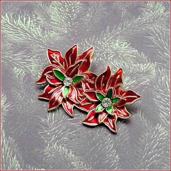 "Weihnachtsstern" - Brosche & Kettenanhänger - 2 in 1