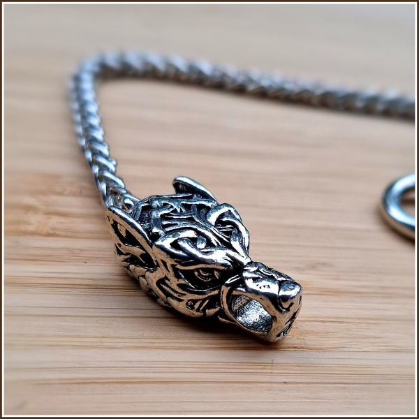 Armband "Wölfe Geri & Freki" - 23 cm